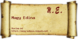 Magy Edina névjegykártya